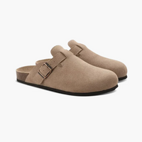 SUEDE CLOGS
