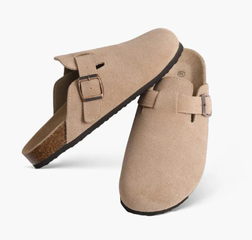 SUEDE CLOGS
