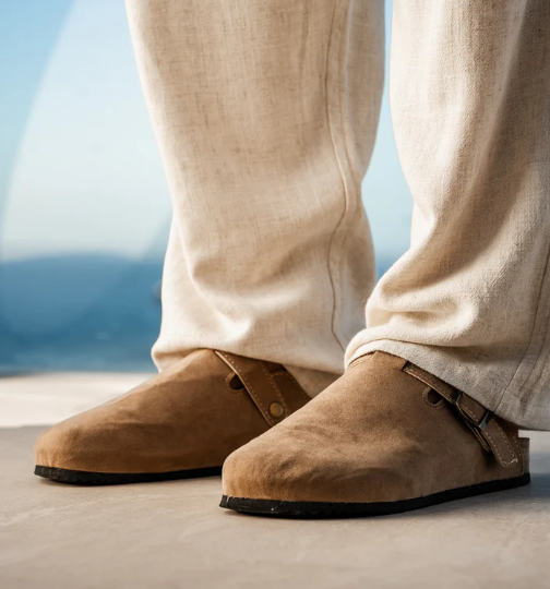 SUEDE CLOGS