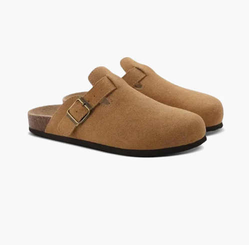 SUEDE CLOGS