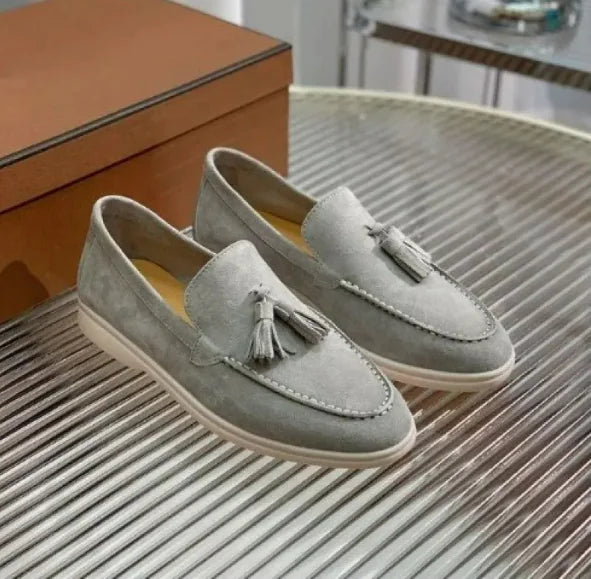 SUEDE TASSEL LOAFERS
