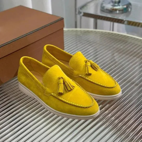 SUEDE TASSEL LOAFERS