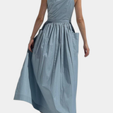 Dezi Vestido Largo con Cordones Laterales