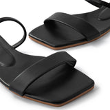 Sandalias Planas de Punta Cuadrada Básicas