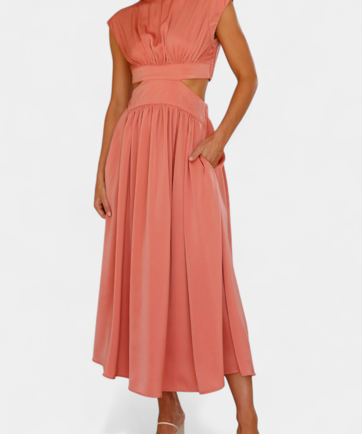 Jocelyn Conjunto de Vestido con Abertura Lateral