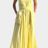 Dezi Vestido Largo con Cordones Laterales