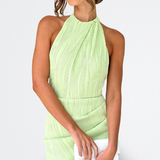 CEILA - VESTIDO MIDI PLISADO