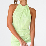 CEILA - VESTIDO MIDI PLISADO