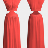 Jocelyn Conjunto de Vestido con Abertura Lateral