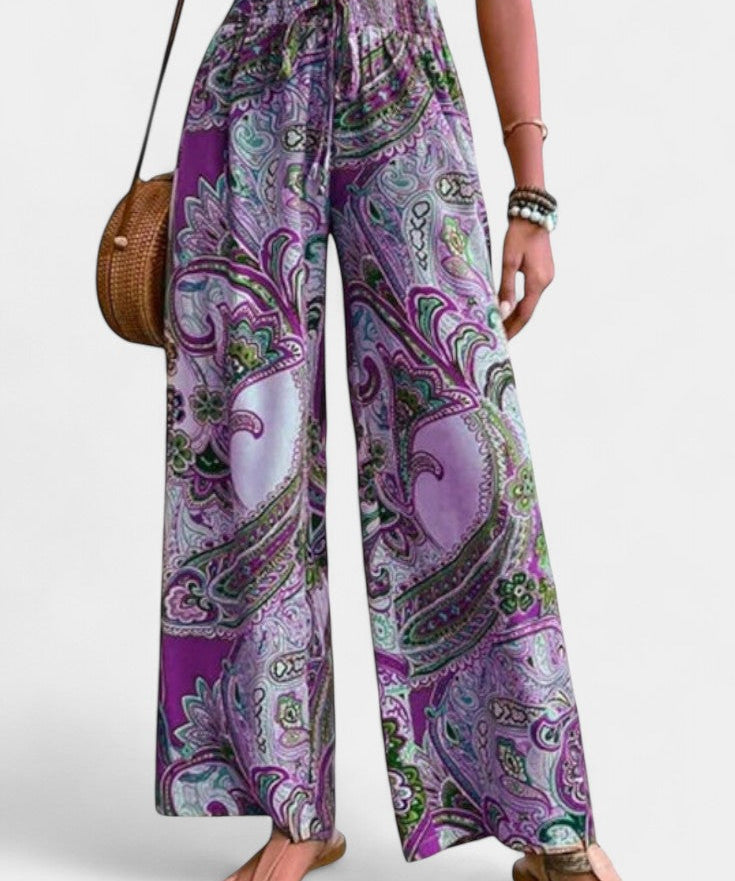 Vitoria Pantalones de Verano de Pierna Ancha