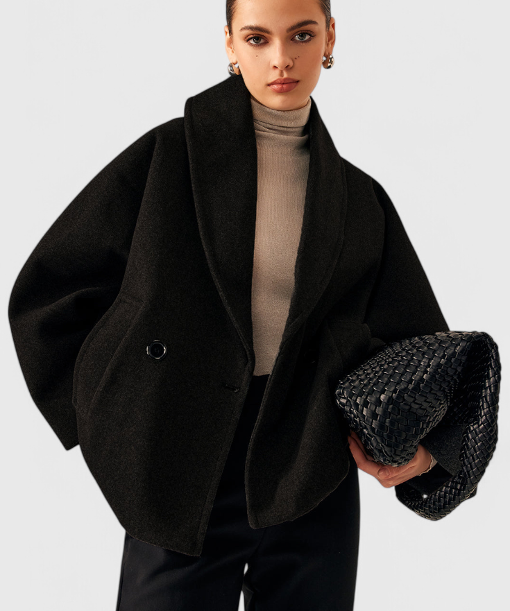 Helena Abrigo de Tweed Oversized
