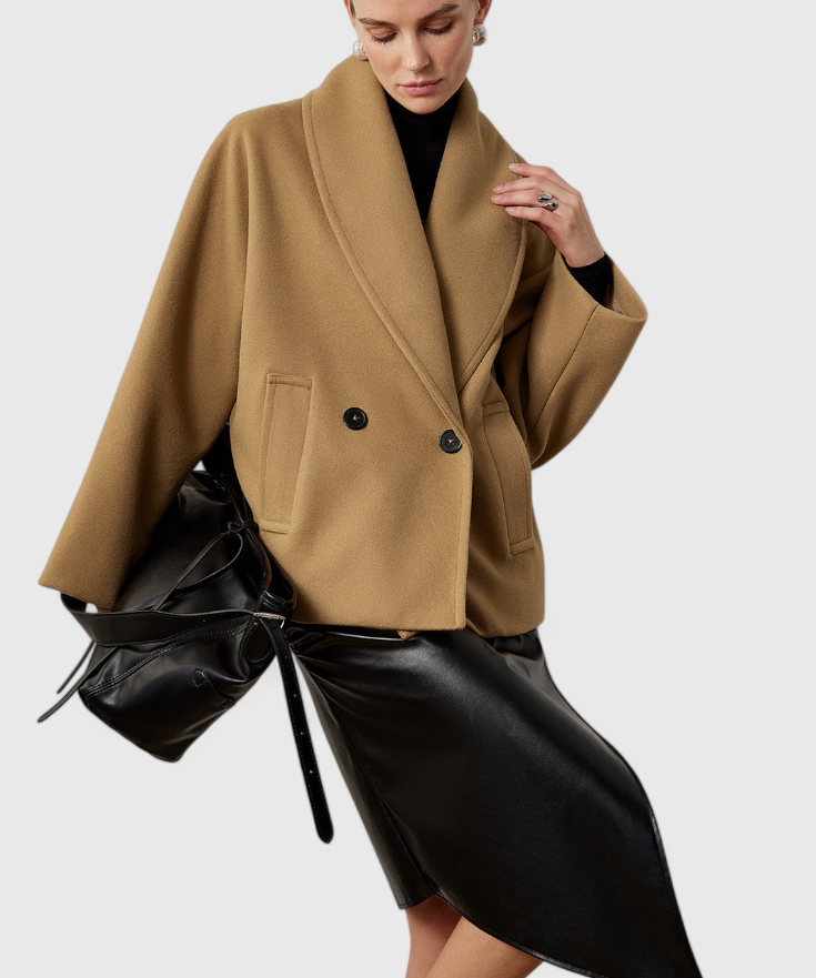 Helena Abrigo de Tweed Oversized