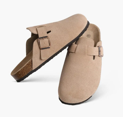 SUEDE CLOGS