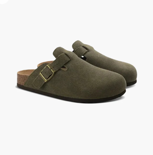 SUEDE CLOGS