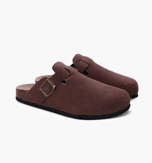 SUEDE CLOGS