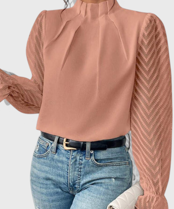 Helga Blusa de Manga Larga Náutica