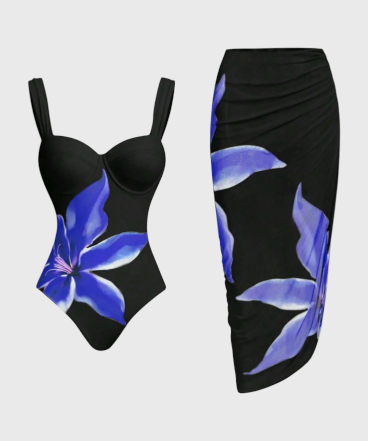 Sarah Conjunto de Baño de Dos Piezas Floral