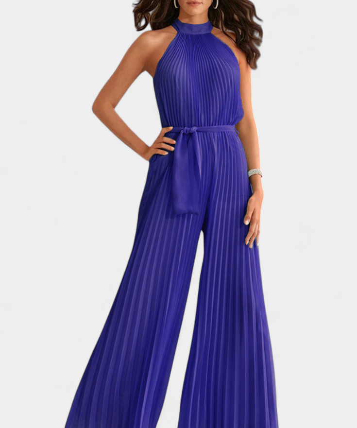 Patrizia Mono Palazzo Plisado con Cuello Halter