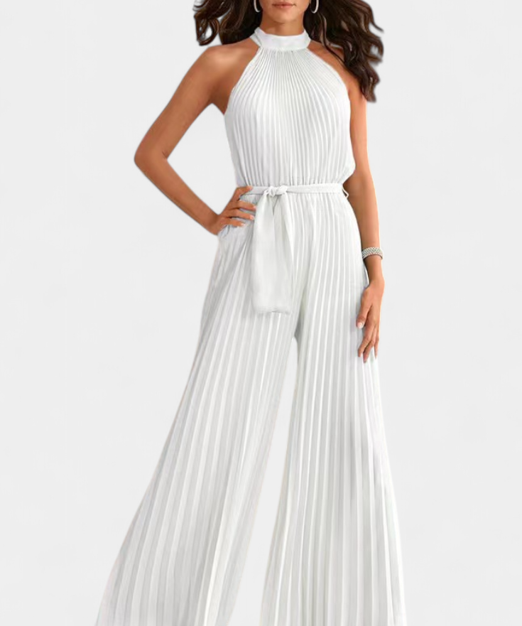 Patrizia Mono Palazzo Plisado con Cuello Halter