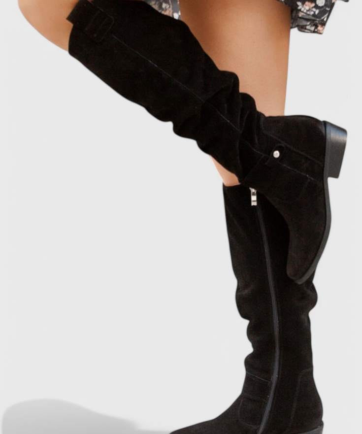 Celine Botas Altas de Estilo Retro
