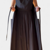 Dezi Vestido Largo con Cordones Laterales