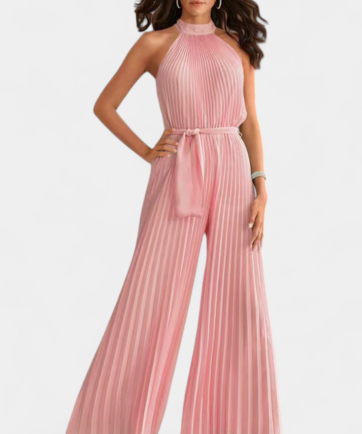 Patrizia Mono Palazzo Plisado con Cuello Halter
