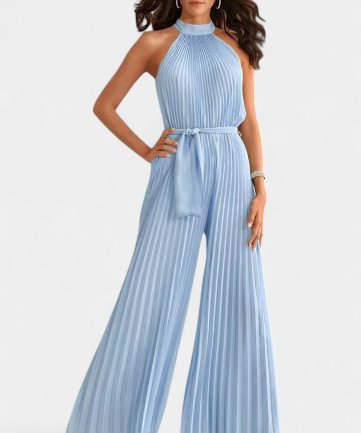 Patrizia Mono Palazzo Plisado con Cuello Halter