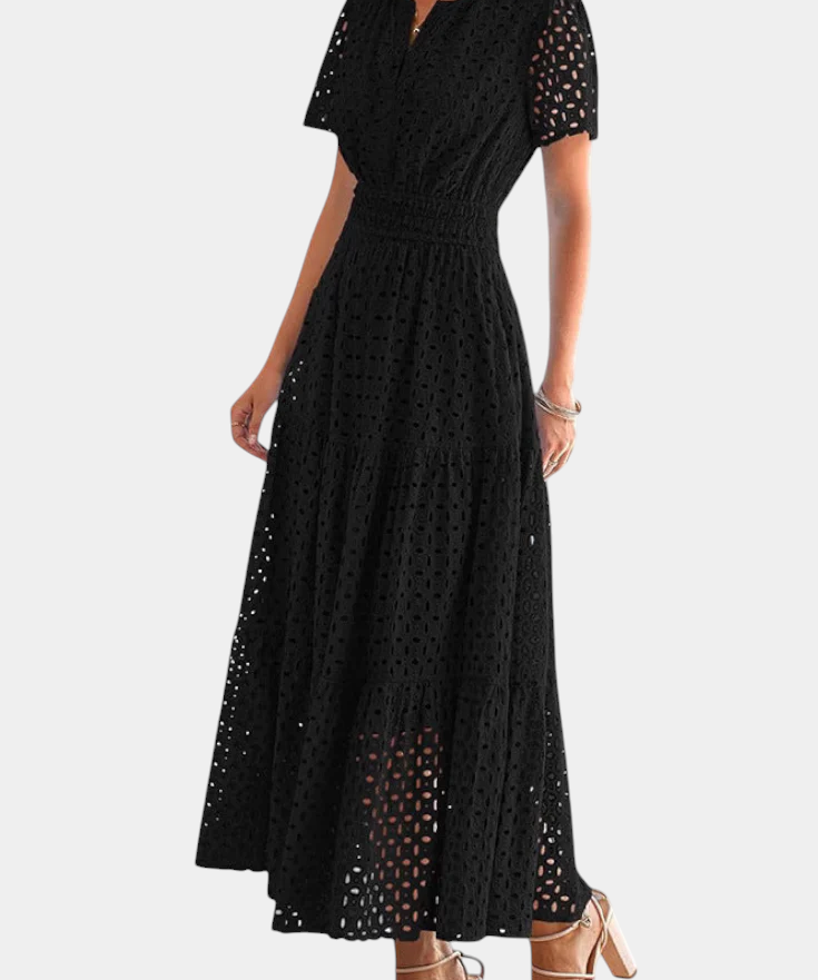 Imani Vestido Maxi de Encaje Bordado