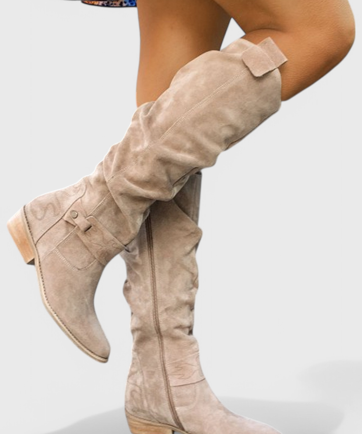 Celine Botas Altas de Estilo Retro