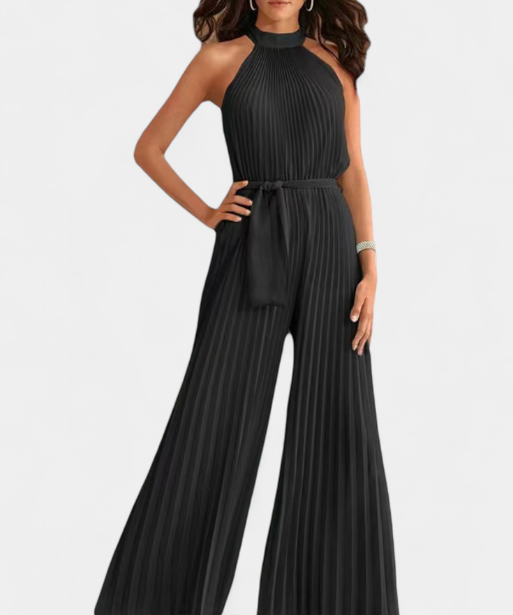 Patrizia Mono Palazzo Plisado con Cuello Halter