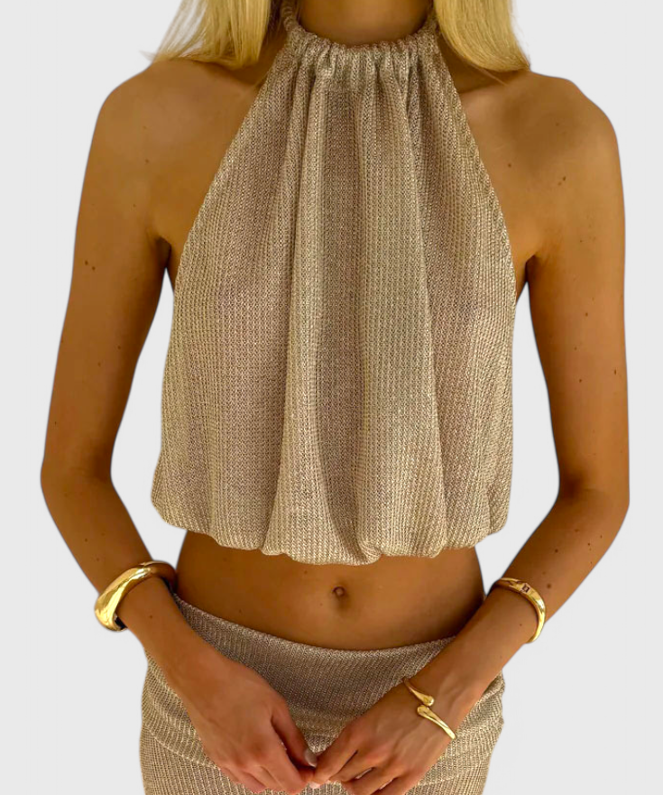 Zhenya Conjunto Halter de Dos Piezas