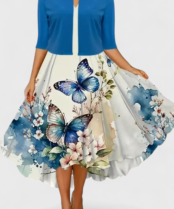 Estrella Conjunto de Vestido Blazer Midi