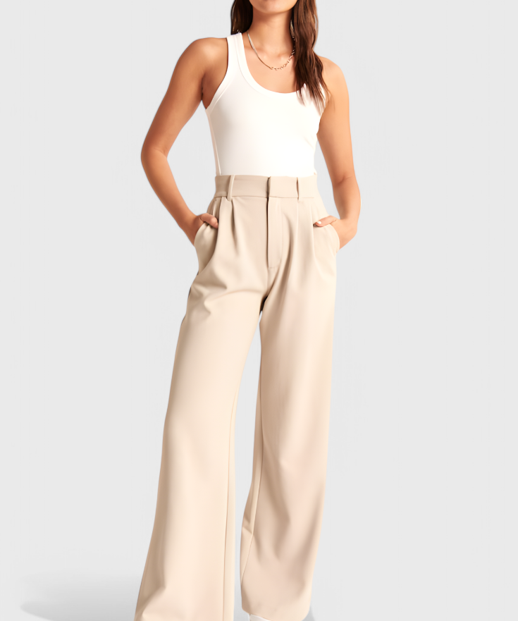 Tinashe Pantalones Tailored de Pierna Ancha