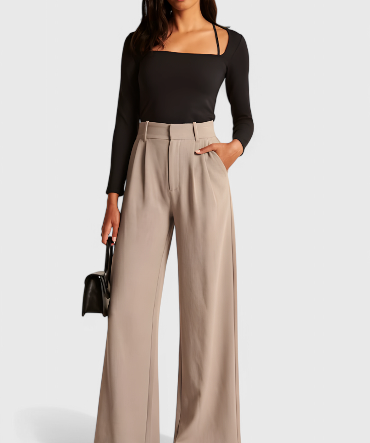 Tinashe Pantalones Tailored de Pierna Ancha