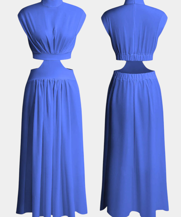 Jocelyn Conjunto de Vestido con Abertura Lateral