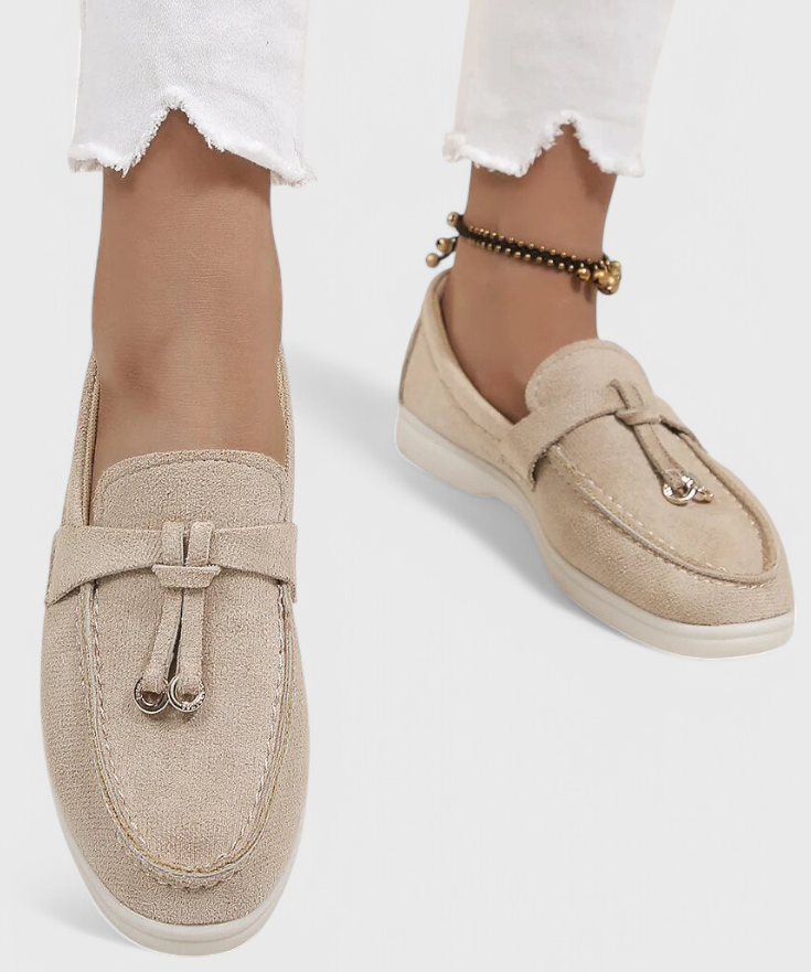 Coralie Mocasines con Acabado Suede