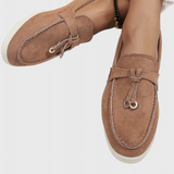 Coralie Mocasines con Acabado Suede