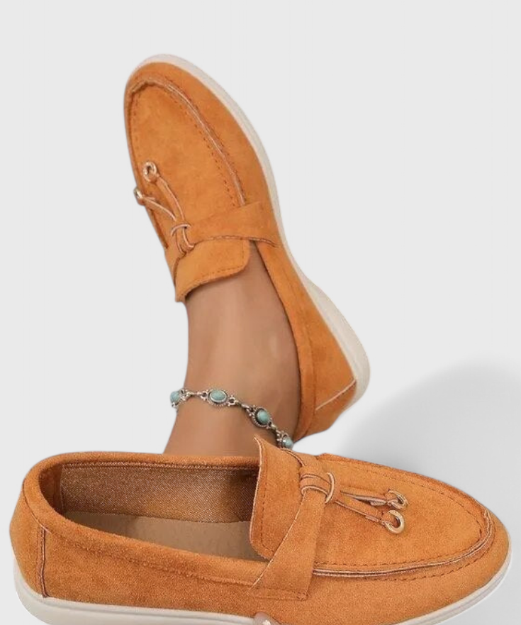 Coralie Mocasines con Acabado Suede