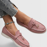 Coralie Mocasines con Acabado Suede
