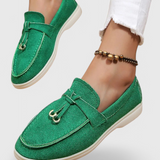 Coralie Mocasines con Acabado Suede