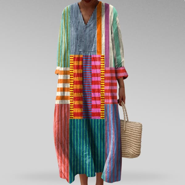 CARLA - ELEGANTE VESTIDO GEOMÈTRICO