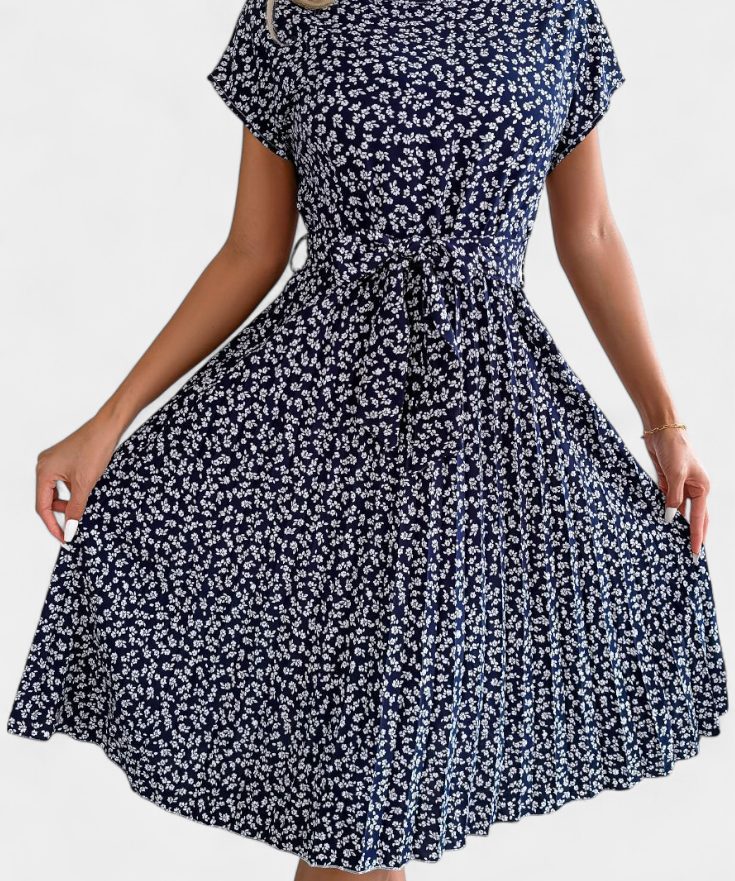 Galilea Vestido Midi Floral de Inspiración Campestre