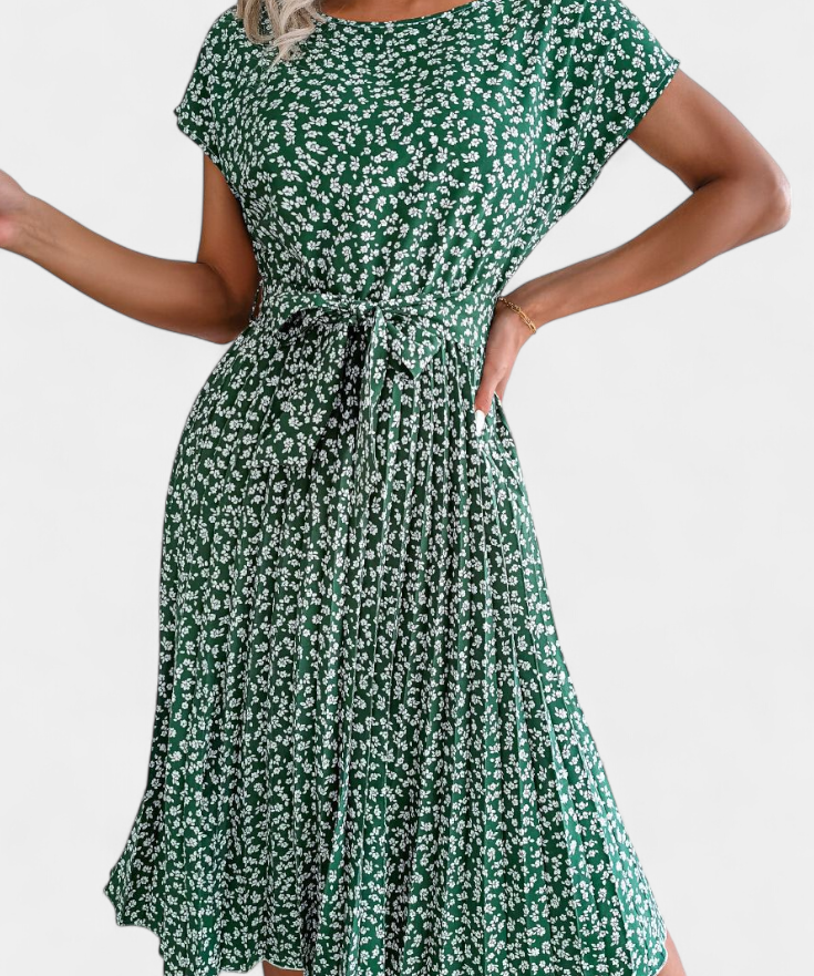 Galilea Vestido Midi Floral de Inspiración Campestre