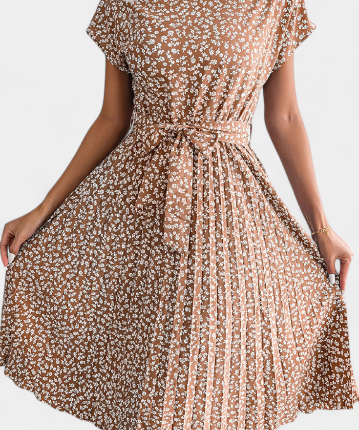 Galilea Vestido Midi Floral de Inspiración Campestre