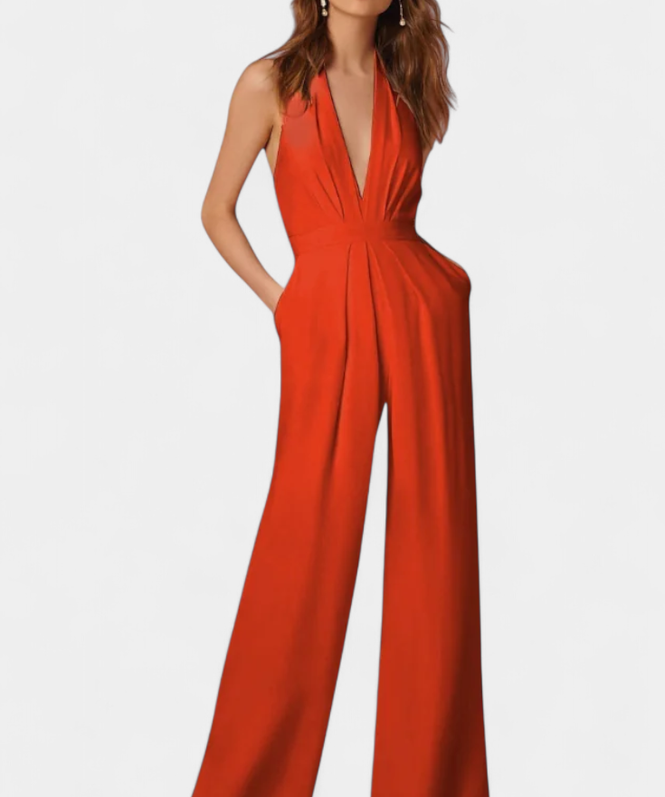 Lila Mono de Pierna Ancha con Elegancia Ligera