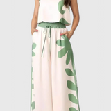 Serafina Conjunto Sin Mangas Floral Boho