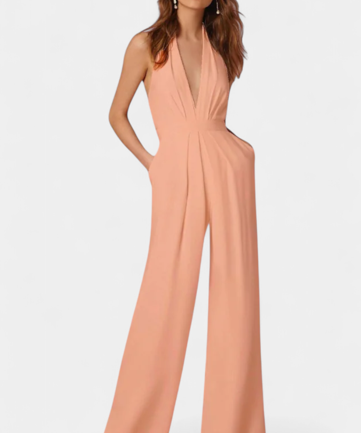 Lila Mono de Pierna Ancha con Elegancia Ligera