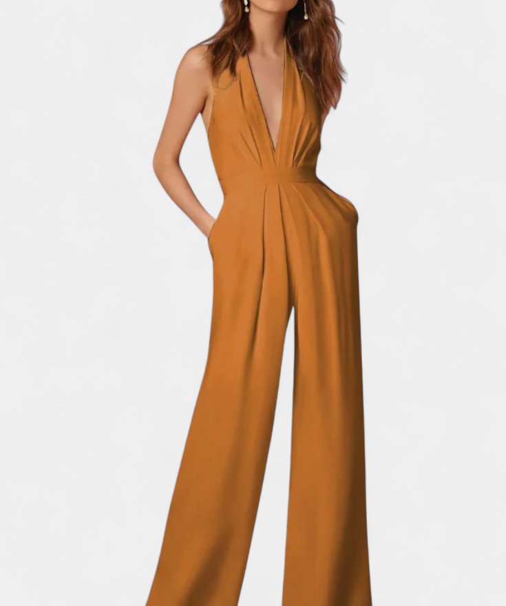 Lila Mono de Pierna Ancha con Elegancia Ligera