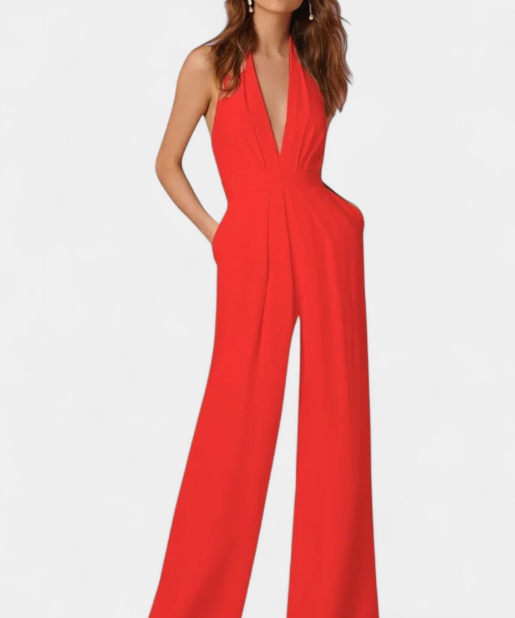 Lila Mono de Pierna Ancha con Elegancia Ligera