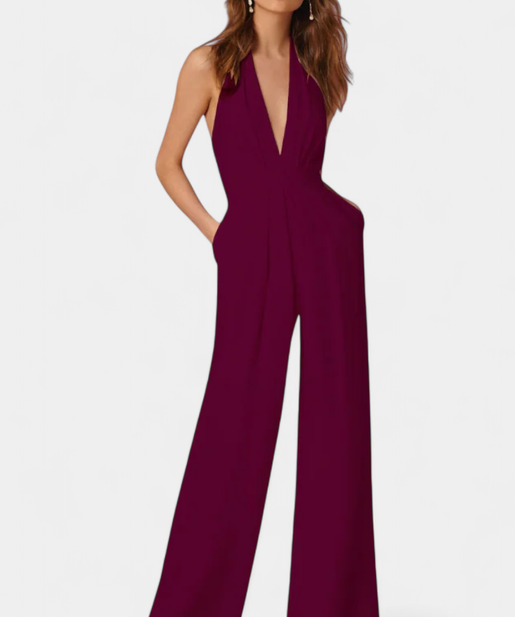Lila Mono de Pierna Ancha con Elegancia Ligera